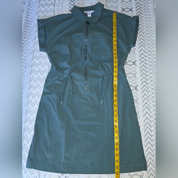 Athleta Teal Sport Short Sleve Dress Sz S - Picture 4 of 5